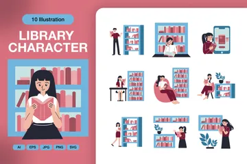 Library Illustration Pack