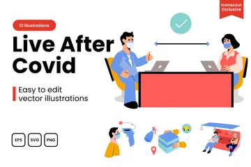 Life After Covid Illustration Pack