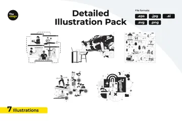 Life And Hobbies Illustration Pack