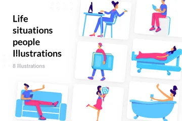 Life Situations People Illustration Pack