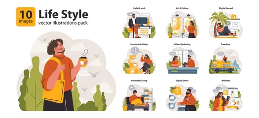 Life Style Illustration Pack