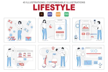 Lifestyle Illustration Pack