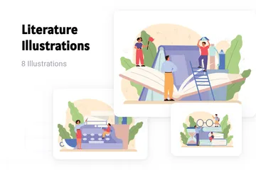 Literature Illustration Pack