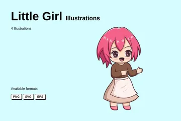 Little Girl Illustration Pack