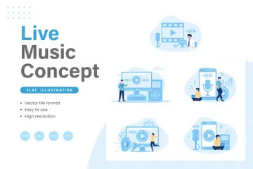 Live Music Illustration Pack