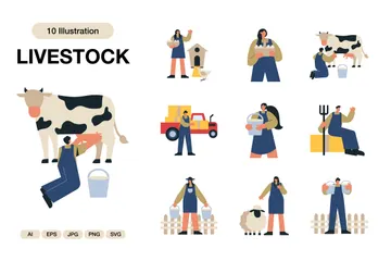 Livestock Illustration Pack