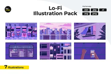 Lo Fi Illustration Pack