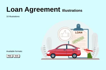 Loan Agreement Illustration Pack