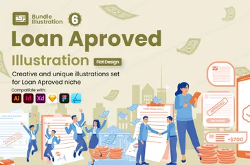Loan Approved Illustration Pack