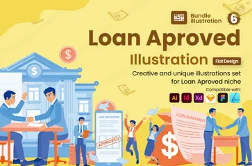 Loan Approved Illustration Pack