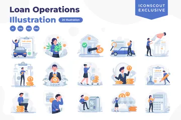 Loan Operations Illustration Pack