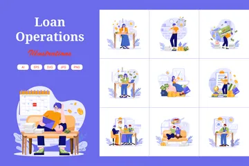 Loan Operations Illustration Pack