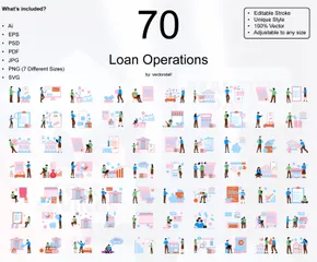 Loan Operations Illustration Pack