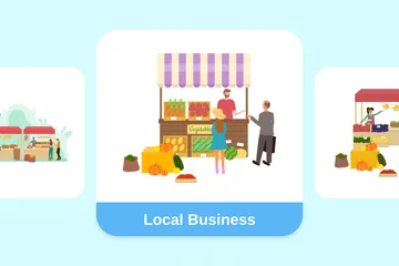 Local Business Illustration Pack