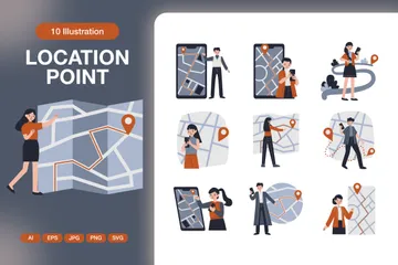 Location Point Illustration Pack