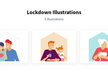 Lockdown Illustration Pack
