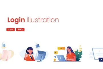 Login Illustration Pack