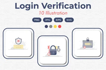 Login Verification Illustration Pack