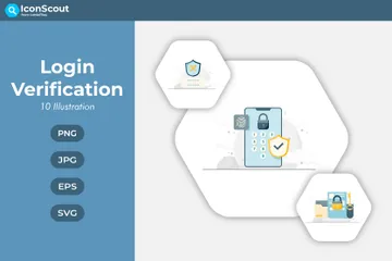 Login Verification Illustration Pack