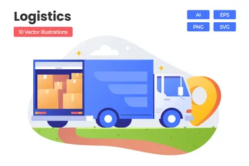 Logistics Illustration Pack