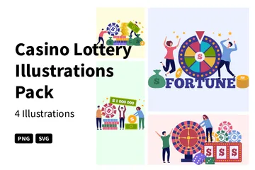 Loterie de casino Pack d'Illustrations