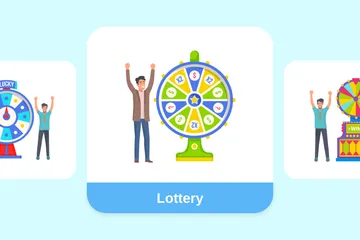 Lotterie Illustrationspack