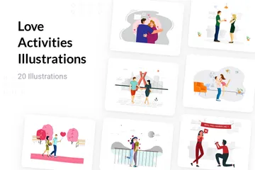 Love Activities Illustration Pack