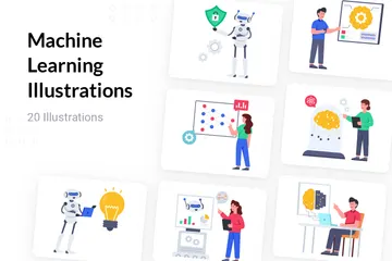 Machine Learning Illustration Pack