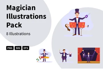 Magician Illustration Pack