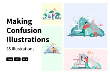 Making Confusion Illustration Pack