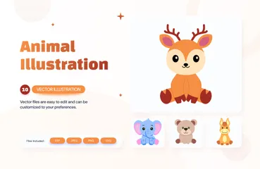 Mammal Animal Illustration Pack