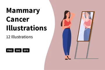 Mammary Cancer Illustration Pack