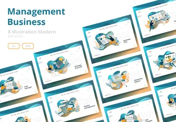 Management Business Illustration Pack