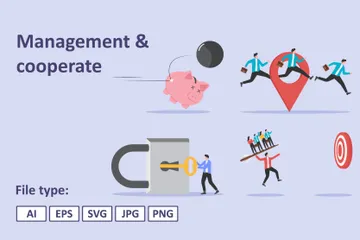 Management & Cooperate Illustration Pack