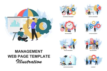Management Web Page Illustration Pack