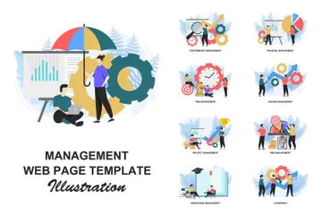 Management-Webseite Illustration Pack