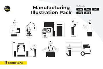 Manufacturing Illustration Pack