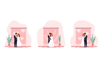 Mariage Pack d'Illustrations