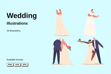 Mariage Pack d'Illustrations