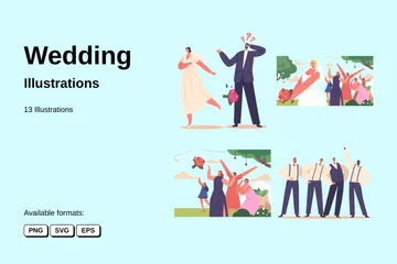 Mariage Pack d'Illustrations