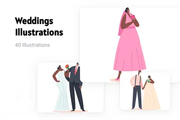 Mariages Pack d'Illustrations