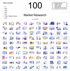 Market Research Illustration Pack