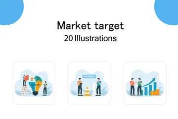 Market Target Illustration Pack