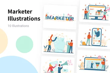 Marketer Illustration Pack