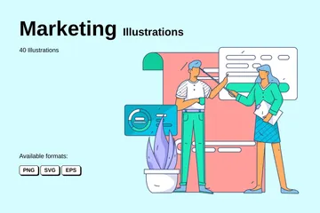 Marketing Paquete de Ilustraciones