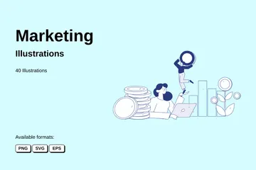 Marketing Paquete de Ilustraciones