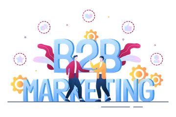 Marketing Empresa-Empresa Pacote de Ilustrações