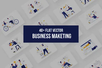 Marketing empresarial Paquete de Ilustraciones