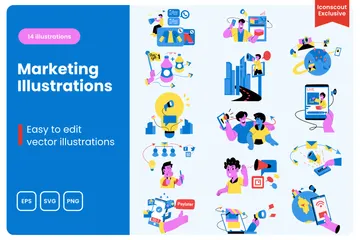 Marketing Illustration Pack