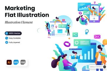 Marketing Illustration Pack